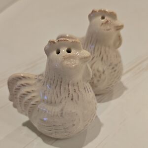 Harvest Song Ceramic Chicken Salt and Pepper Shakers